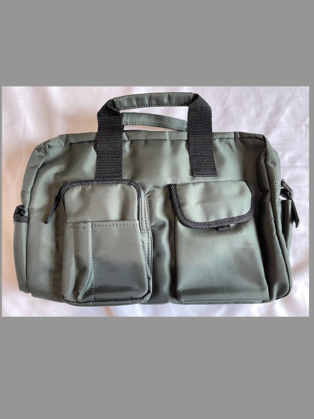 Army Green Messenger Bag- convertible Backpack - NEW from Japan